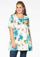 Yoek Tuniek wide bottom CORNFLOWER | Multi | Maat 38/40