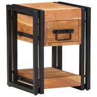 Nachtkastje 2 pcs Bruin 30 x 30 x 40 cm Massief acaciahout