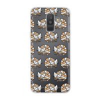 Slapende poes: Samsung Galaxy A6 Plus (2018) Transparant Hoesje