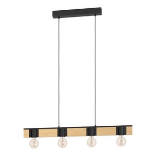 Eglo Houten hanglamp Bailrigg 4-lichts 43902