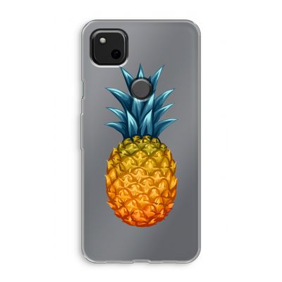 Grote ananas: Google Pixel 4a Transparant Hoesje