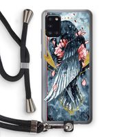 Golden Raven: Samsung Galaxy A31 Transparant Hoesje met koord