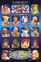 Poster Street Fighter - Player Select 61x91,5cm