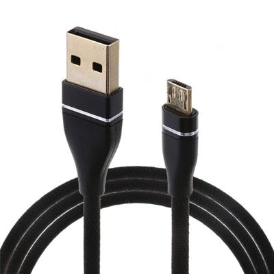 Nylon weven stijl USB naar Micro USB Data Sync Charging Cable kabel lengte: 1m voor Galaxy Huawei Xiaomi LG HTC en andere Smart Phones (zwart)