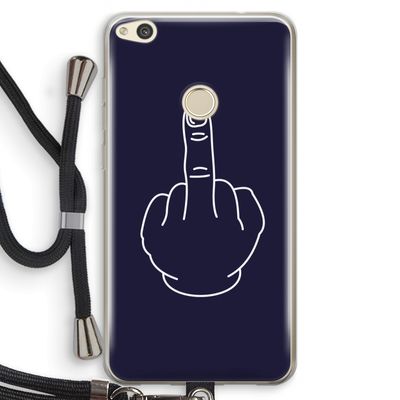 F**k U: Huawei Ascend P8 Lite (2017) Transparant Hoesje met koord