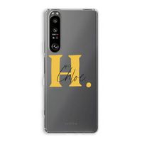 Amber Script: Sony Xperia 1 III Transparant Hoesje