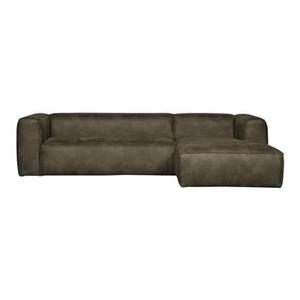 Woood Bean Chaise Longue Rechts - Eco-leder - Army Green