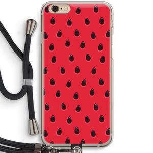 Watermelon: iPhone 6 / 6S Transparant Hoesje met koord