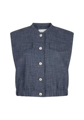 Aaiko Olivia Denim Vis 368 Gilets 193925 Night Blue