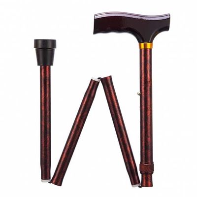 Opvouwbare aluminium wandelstok klassiek 84 - 94 cm