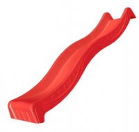 Glijbaan rood 220cm voor houten speeltoestellen - thumbnail