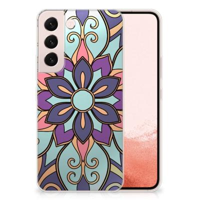 Samsung Galaxy S22 | TPU Case | Purple Flower