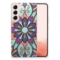 Samsung Galaxy S22 | TPU Case | Purple Flower