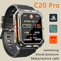 c20 pro smartwatch bluetooth call bloeddrukdetectie ip68 waterdicht heren zwemmen duiken sport smartwatch Lightinthebox