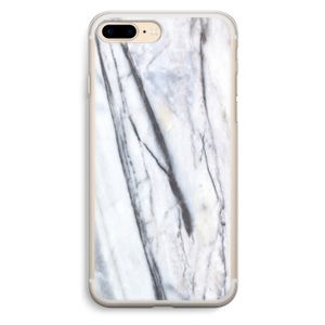 Gestreepte marmer: iPhone 7 Plus Transparant Hoesje