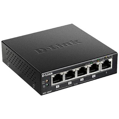 D-Link DGS-1005P/E Netwerk switch 5 poorten 1 / 10 GBit/s