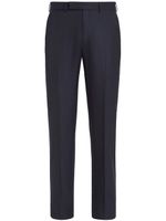 Zegna pantalon de costume en laine - Bleu