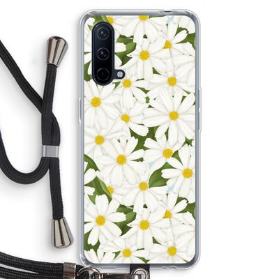 Summer Daisies: OnePlus Nord CE 5G Transparant Hoesje met koord