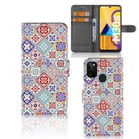 Samsung Galaxy M21 | M30s | Bookcase | Tiles Color