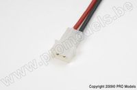 AMP stekker, Vrouw, silicone kabel 16AWG, 10cm
