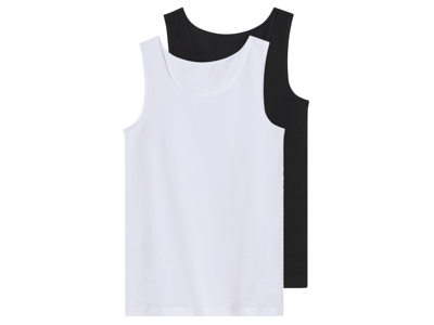 esmara 2 Kinder hemden (Zwart/wit, 158/164)