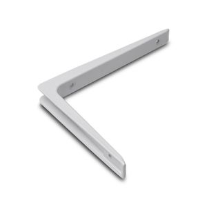 1x stuks plankdrager / plankdragers wit gelakt aluminium 30 x 20 cm