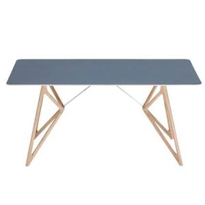 Gazzda Tink Tafel linoleum 160x90 whitewash Smokey Blue