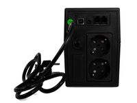 Green Cell UPS01LCD UPS Line-interactive 0,6 kVA 360 W 2 AC-uitgang(en) - thumbnail