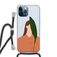 Leaf: iPhone 13 Pro Max Transparant Hoesje met koord