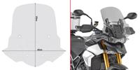 GIVI Windscherm, moto en scooter, D6415S Verhoogd getint