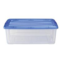 Iris topbox opbergbox 30l 57.5x39x20.5 cm blauw/transparant