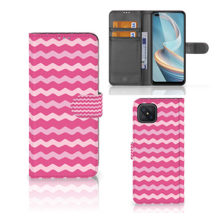 OPPO Reno4 Z Telefoon Hoesje Waves Pink