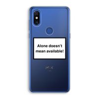 Alone: Xiaomi Mi Mix 3 Transparant Hoesje