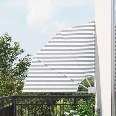 Balkon Privacy Scherm Antraciet en wit 115 x 115 cm Stof