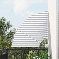 Balkon Privacy Scherm Antraciet en wit 115 x 115 cm Stof