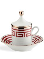 GINORI 1735 lot de tasses et assiettes Labirinto - Rouge - thumbnail