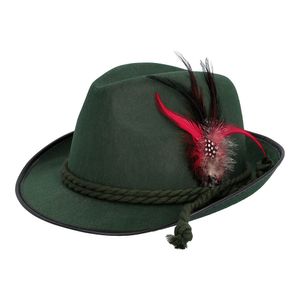Boland Verkleed hoedje voor Oktoberfest/Duits/Tiroler - groen - volwassenen - Carnaval   -