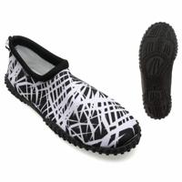 Slippers Lines Wit/Zwart - Maat: 41