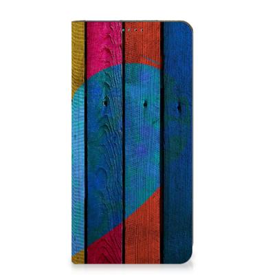 Nokia G42 Book | Wallet Case | Wood Heart - Cadeau voor je Vriend Nokia G42 Book | Wallet Case | Wood Heart - Cadeau voor je Vriend