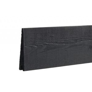 Zwart Houten Stapelrabat Plank Klink 177 CM