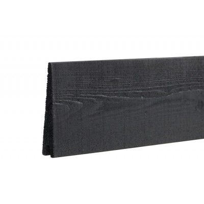 Zwart Houten Stapelrabat Plank Klink 177 CM