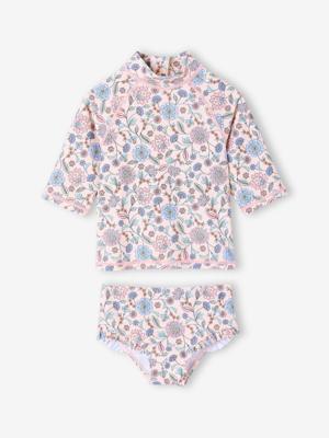 2-delig badpak voor meisjes met UV-bescherming nude
