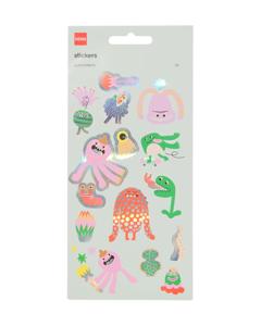 HEMA Stickervellen Monsters - 2 Stuks