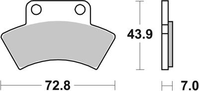 BREMBO Remblokken, voor de moto, Off Road Gesinterd Metaal 07PO03SX