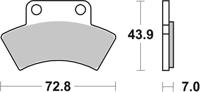 BREMBO Remblokken, voor de moto, Off Road Gesinterd Metaal 07PO03SX
