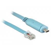 Delock USB 2.0 Adapter [1x USB-C 2.0 stekker - 1x RJ45-stekker] 63914 3 m