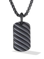 David Yurman pendentif en titane à design sculpté - Noir