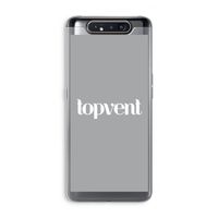 Topvent Grijs Wit: Samsung Galaxy A80 Transparant Hoesje Topvent Grijs Wit: Samsung Galaxy A80 Transparant Hoesje