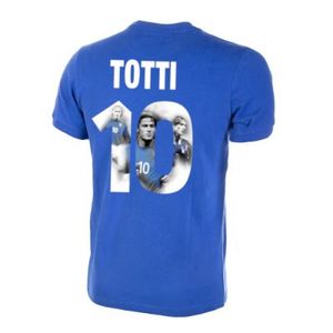 Italië retro voetbalshirt 1970's + Totti 10 (Photo Style)