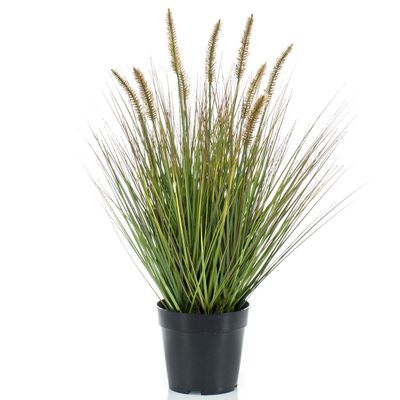 Kunstplant groen gras sprieten 58 cm.